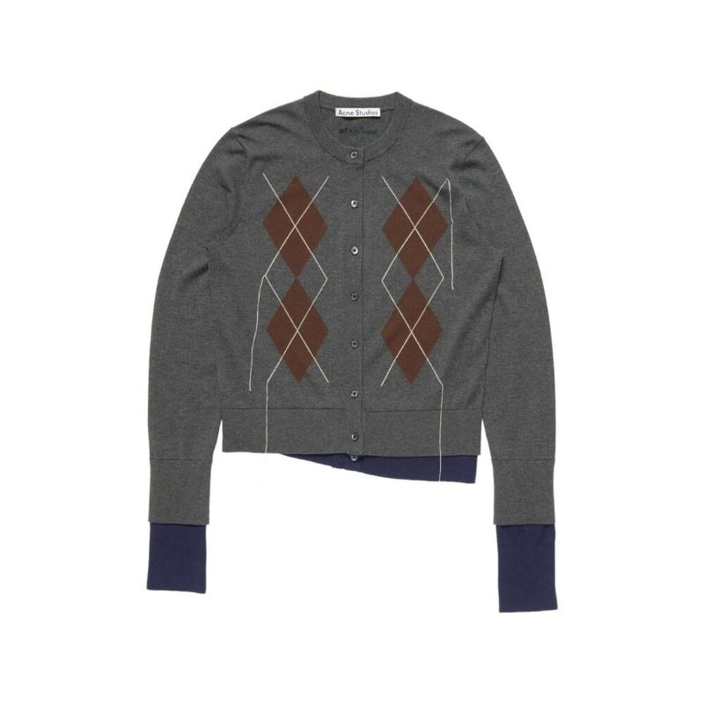 Acne Studios Women Silk Crewneck Cardigan